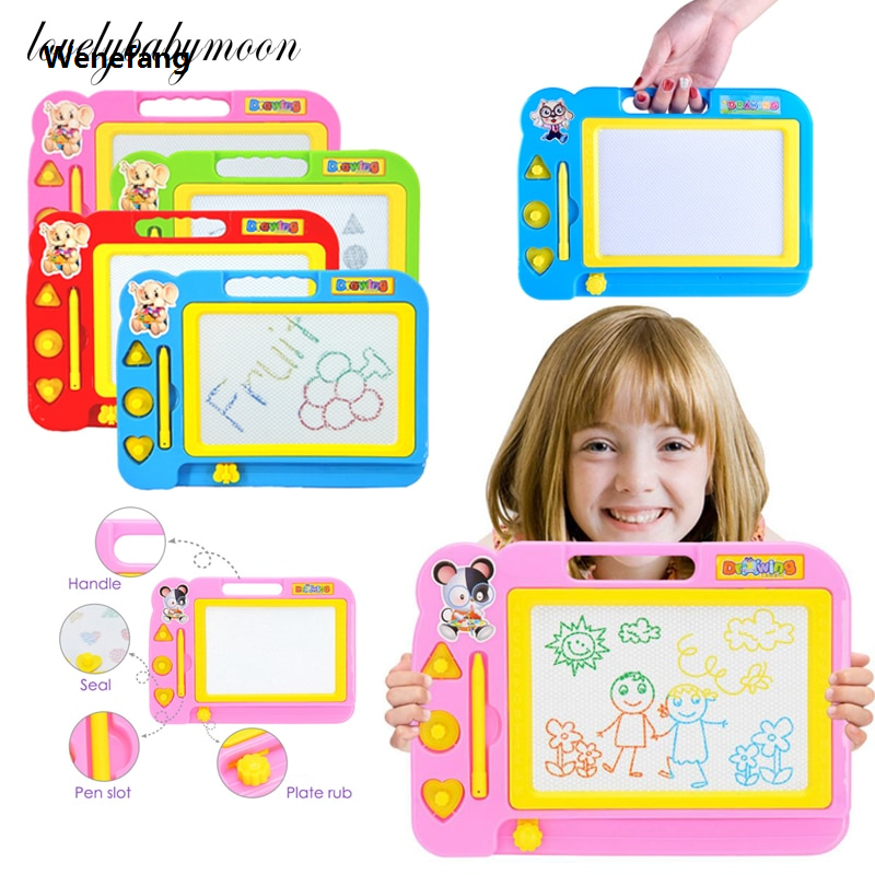 Wenefang Magnetic Writing Painting Drawing Board Sketch Pad Toys Graffiti Board Toy Preschool Tool Drawing Toys For Children Kid Color