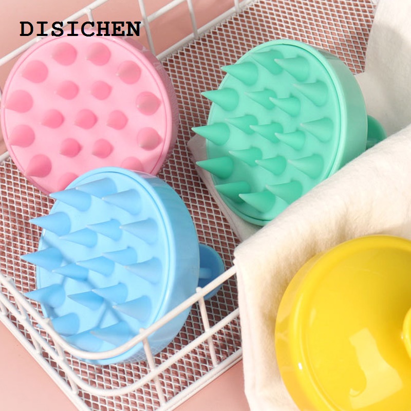 DISICHEN 2025 New Silicone Shampoo Brush Massage Scalp Comb Smoothing Hair Tool Hair Washing Comb Bath Shower Brush Salon Hairdressing Tool 1PC