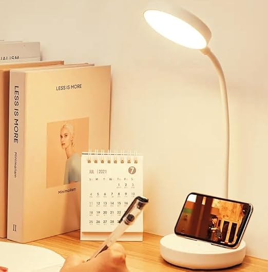 USB Rechargeable Study Lamp - Adjustable LED Desk Lamp for Reading, Study & Work (Portable & Eye-Friendly)