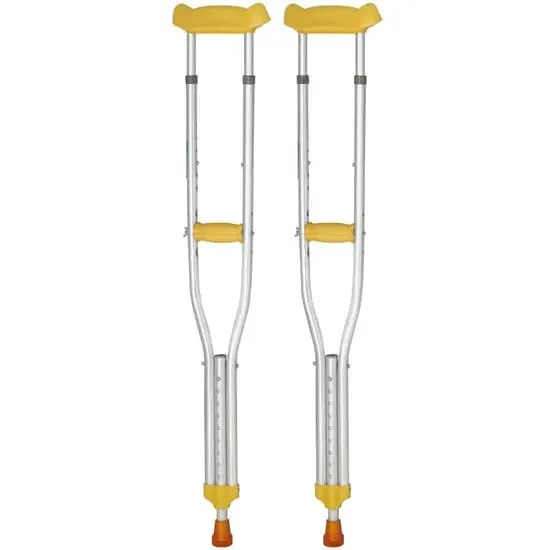 Axillary Aluminum Walking Crutches with Underarm Support - Adjustable Medical Crutches (Pair) - image 1
