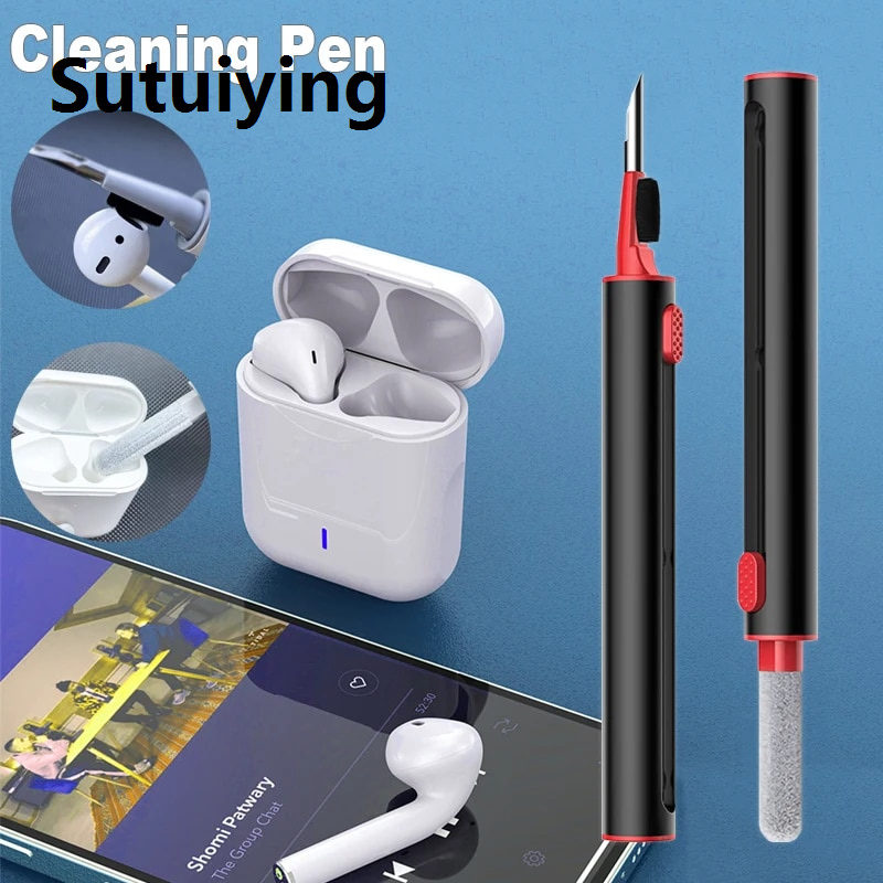 Sutuiying multi cleaning pen 2023 Earphones Cleaning Pen For AirPods Bluetooth Headphones Cleaning Kit For Phone,Tablet ,iPad Cleaning Brush For AIRPODSTool Sets