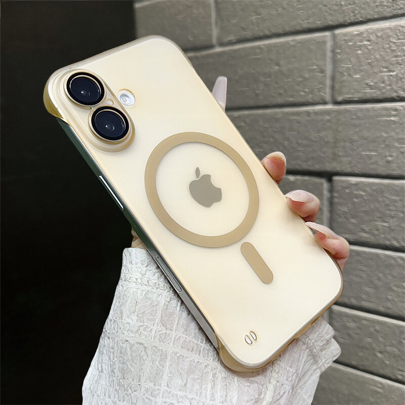 HOCE Matte Magnetic Translucent Case for iPhone 12 13 14 15 16 17 Pro Max Plus 16E 11 Magnetic Non-slip Hard Cover