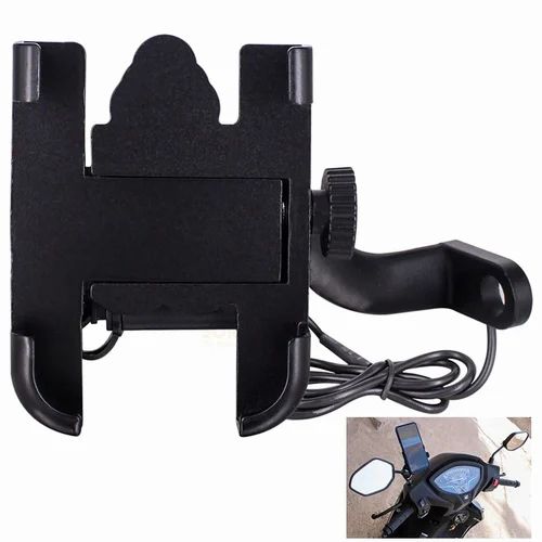 Scooter Phone Holder Bike Mobile Holder With Charger
