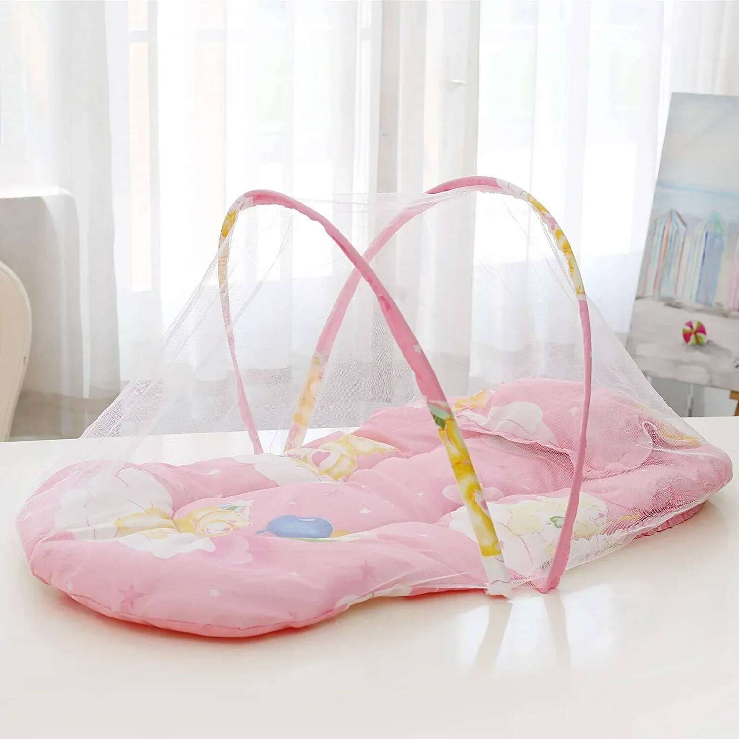 Foldable Bed Mosquito Net Portable Baby Crib Polyester Newborn for Summer Travel Netting Play Tent Children Bedding