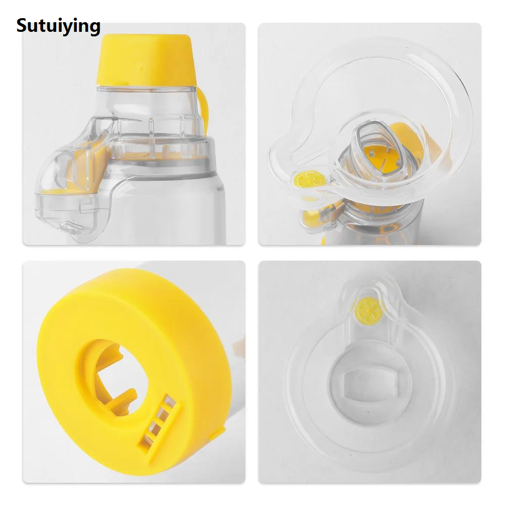Sutuiying Automizer Spacer Mist Storage Compressor Nebulizer Tank Aerochamber New style with Mask Cup for Pet Adults Children Asthma Inhale Chamber