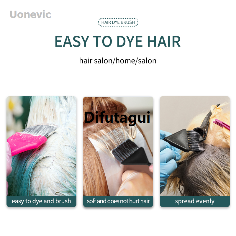 Difutagui Accessories with dyeing brushes for hair dyeing salon, professional Luxury New hair dye brushes and combs for hairstylists.