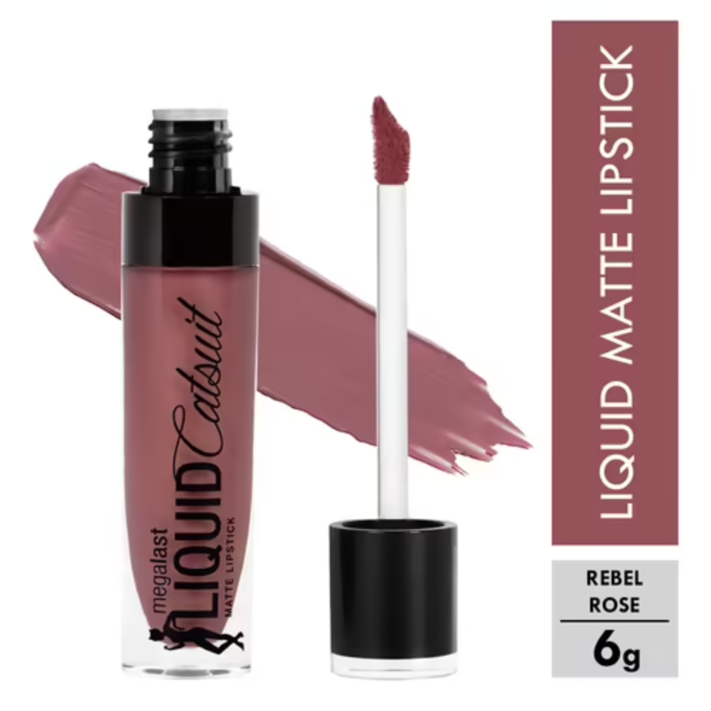 Wet n Wild MegaLast Liquid Catsuit Matte Lipstick -Rebel Rose 6gm