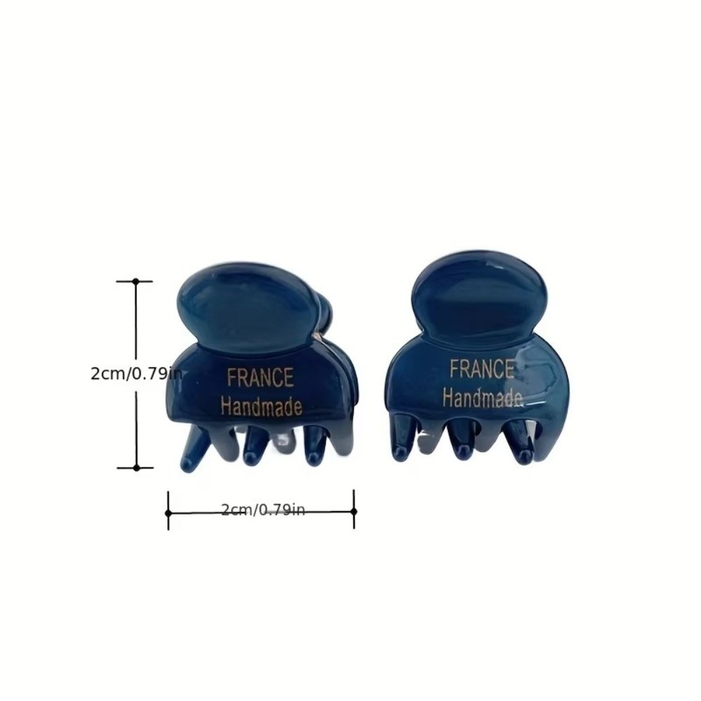 Cute Sweet Acetate Geometry Shape French Shark Clip Headwear Small Hair Clip Mini Hair Claw Female Hair Accessories