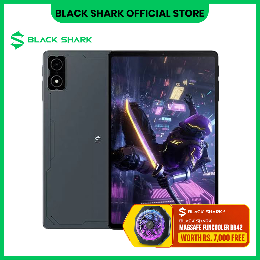 Black Shark Gaming Tablet (12GB+256GB) | 8.8" 2.5K 144Hz Display | Qualcomm Snapdragon 8s Gen 3 Processor | 7300mAh Battery | PD Fast Charging