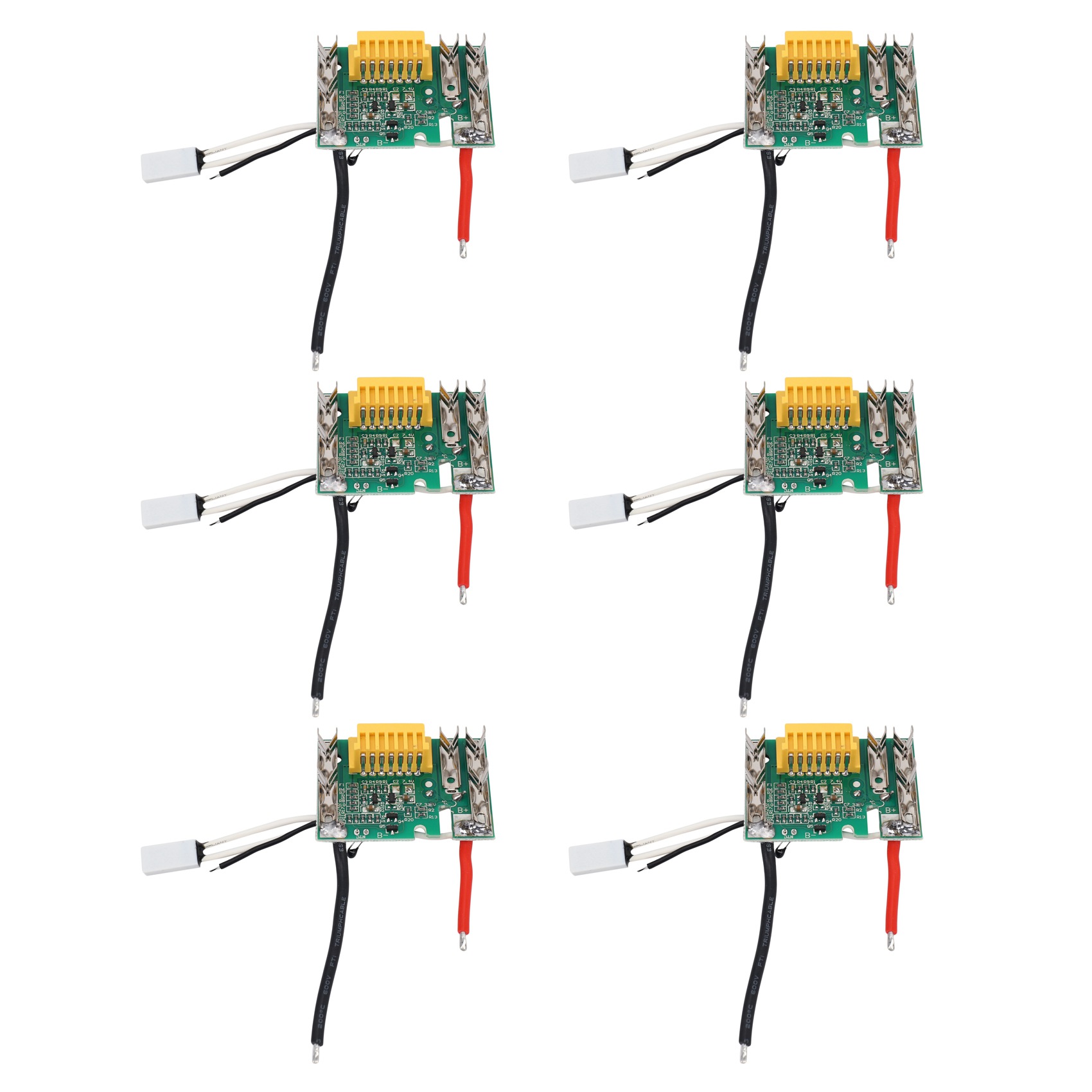 6X PCB Circuit Module Board Parts,Li-Ion Protection for 18V Bl1830 Bl1840 Bl1850