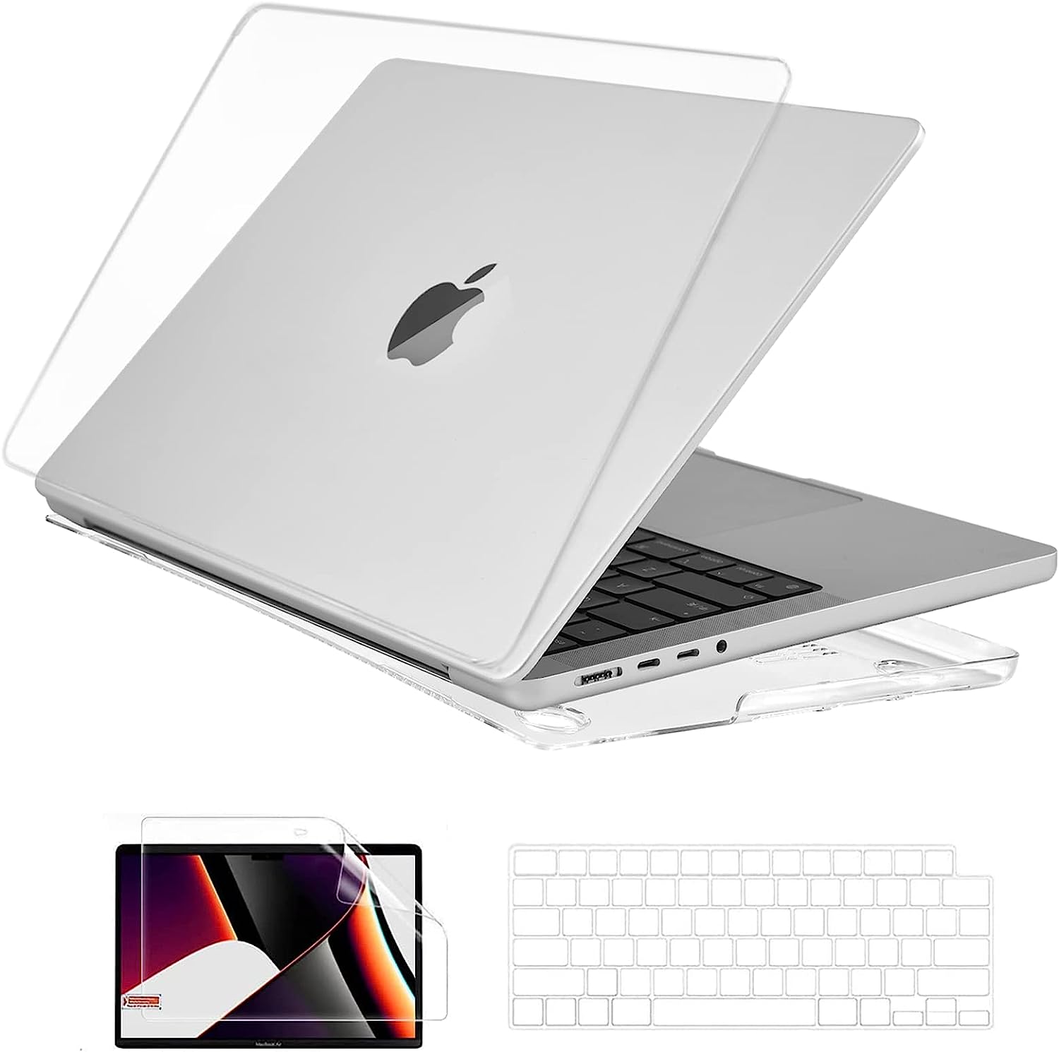 COTECI MacBook Air 13.6 inch M2 M3 2022 2023 2024 A3113 M3 A2681 M2 Chip Hard Shell & Keyboard Cover & Screen Protector