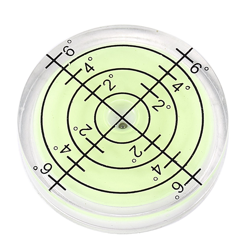 5 Pcs 32 X 7mm Acrylic Bubble Level Round Level Bubble Accessories, Green