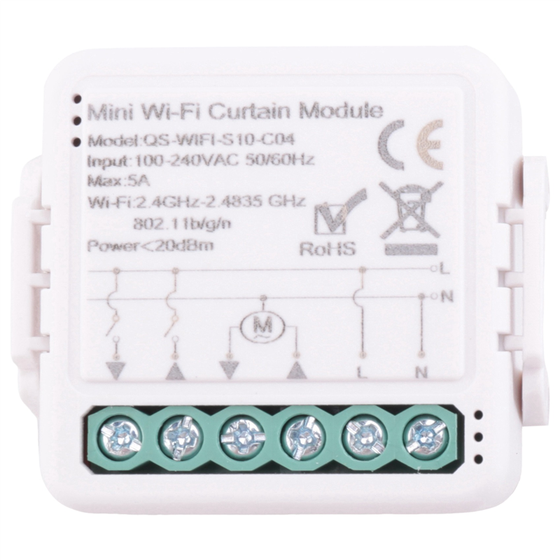 Tuya Smart WiFi Curtain Switch Module for Roller Shutter Electric Motor Smart Life APP Remote Control Easy to Use