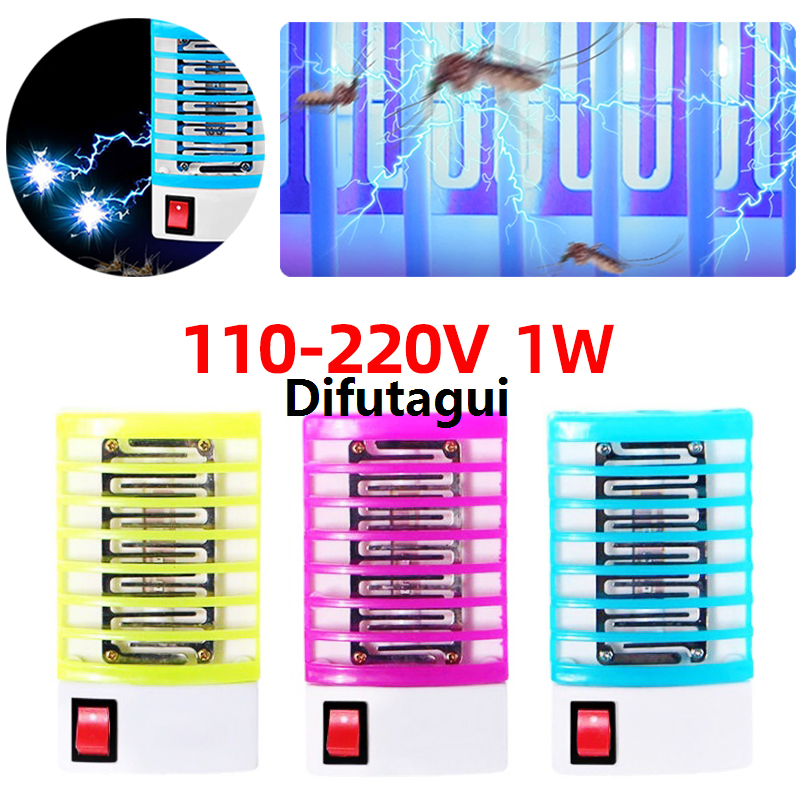 Difutagui EU US Plug Mini Electric Mosquito Killer Lamp Pest Repellent LED Special Trap Bug UV Light Zapper for Anti Insect Eco-friendly Home