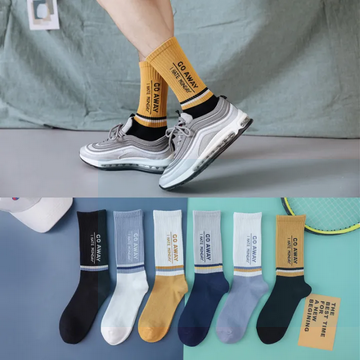 Free Size - 5 Pair Go Away BADASS Design Socks For Boys & Men's, GO AWAY I HATE MONDAY (COLOR MAY VARY)