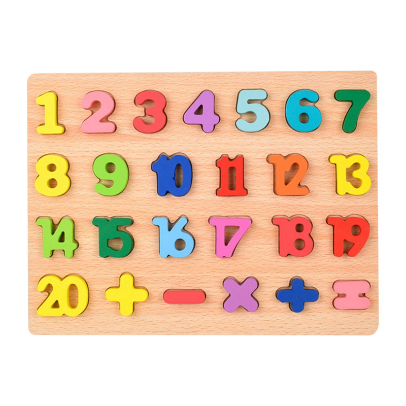 Wooden Alphabet Puzzle Toys ABC Letter and Number Puzzle for Kids A