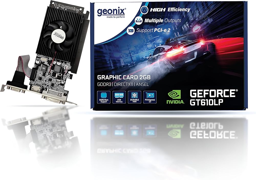 Graphic Card 2Gb GT610LP Geonix GDDR3