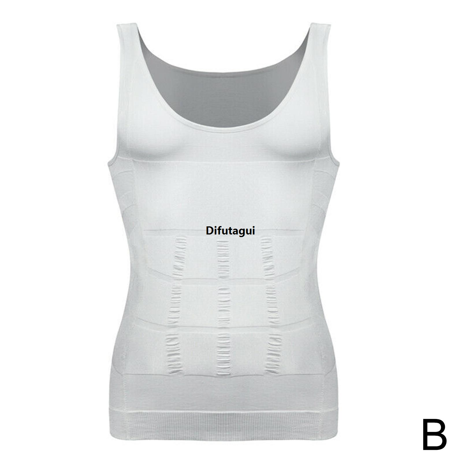 Difutagui Men Slimming Elastic Body Shapewear Vest Tight Skinny Sport Affordable Breathable Compression Fitness Abdomen Shirt Control Waist