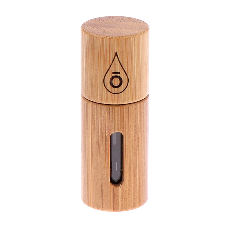 Mystic aromatherapy stainless steel oil bottle perfume bamboo wooden bottle empty ball