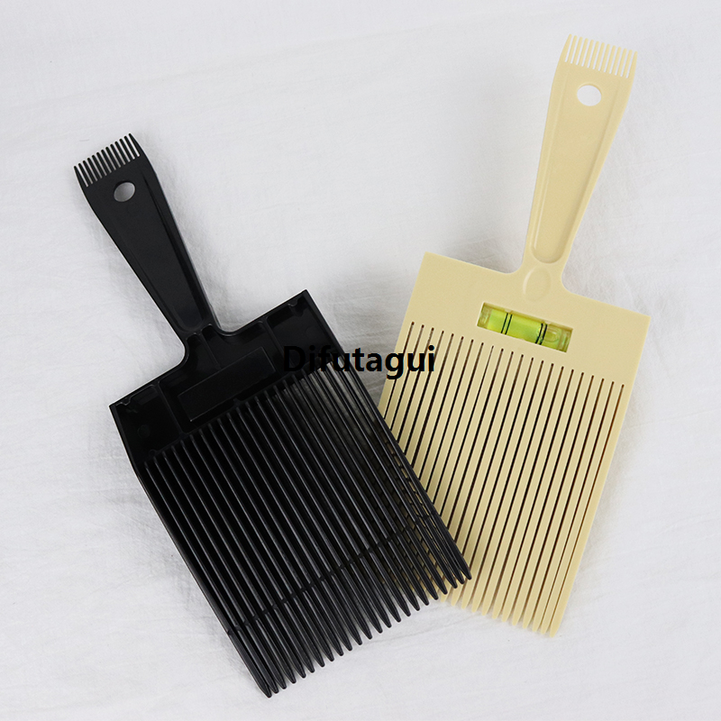 Difutagui Tools for hair cutting salons, comb cutting horizontal lines built-in, New style guided flat top pieces 1 professional comb hairdressing style