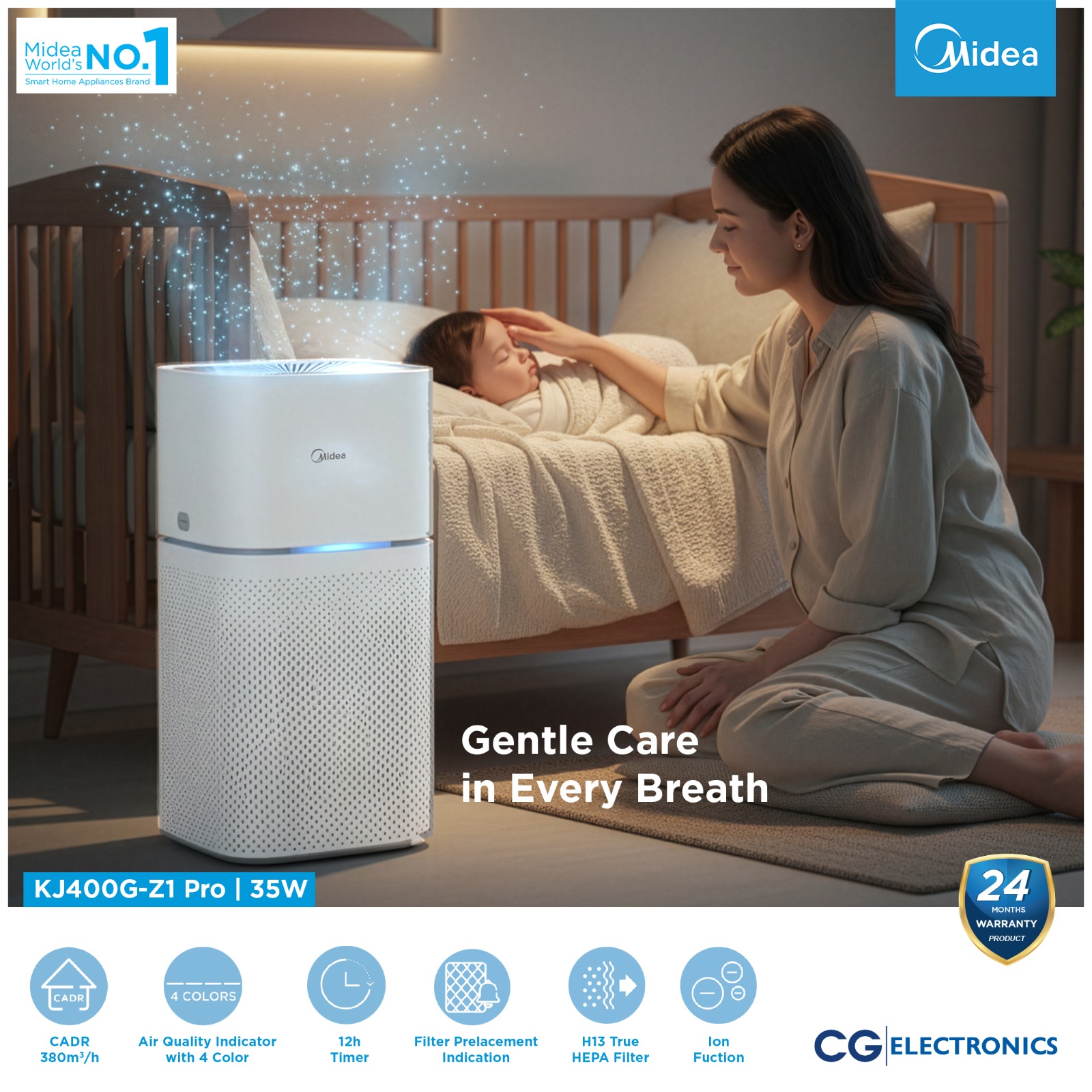 Air Purifier, Model KJ400G-Z1 PRO