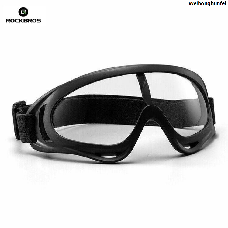 WeihonghunfeiFashion ROCKBROS Cycling Glasses Sports Goggles Sunglasses Anti-Fog Safety Eyewear Goggles PVC Safety Glasses Goggles