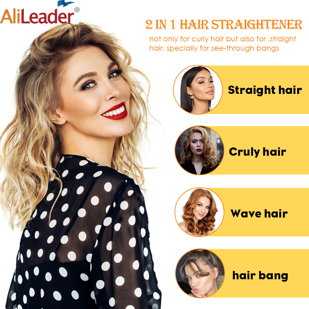 New style Kids Hair Hot Ceramic Roll Mini Hair Straightener Female Hair Stick Straightener Splint Professional Salon Model Straightener Splint Board