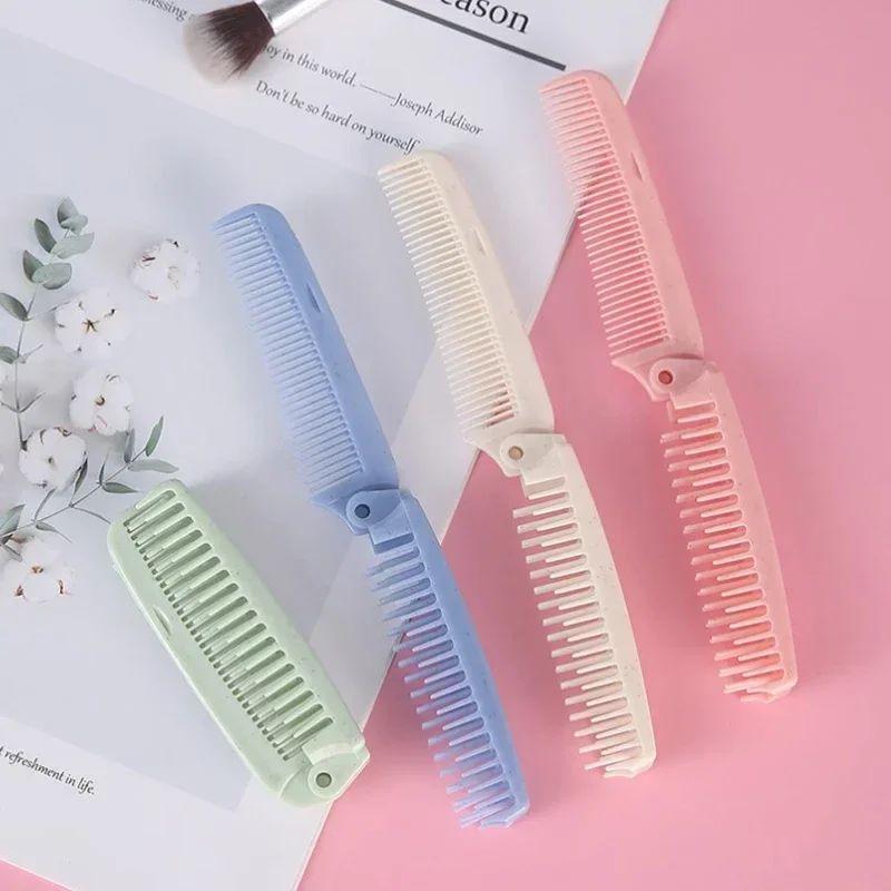 Portable Foldable Hair Comb Brush - Anti-Static Scalp Massage Styling Tool for Daily Use, Hairdressing & Travel Convenience