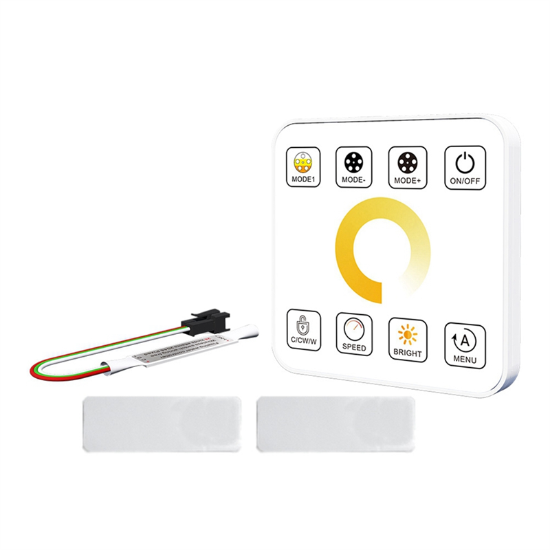 LED Strip Light Controller with 8 Key Touch Panel RF Wireless Controller Reflux Pixel Control for Horse Race Tape Lamps