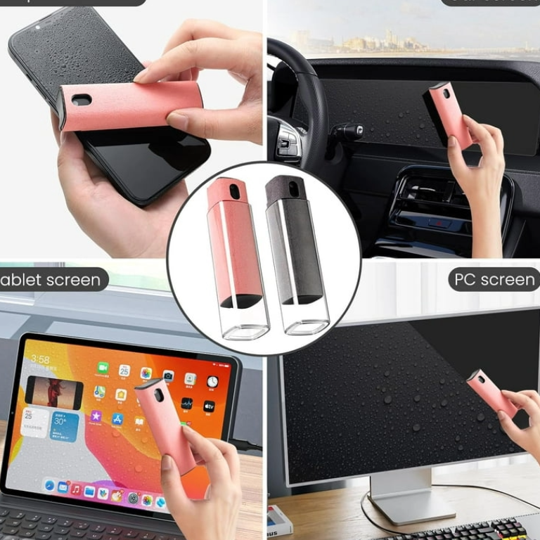 Laptop Screen Cleaner - Anti-Static & Streak-Free Spray with Microfiber Cloth for Laptops, Monitors, and Tablets