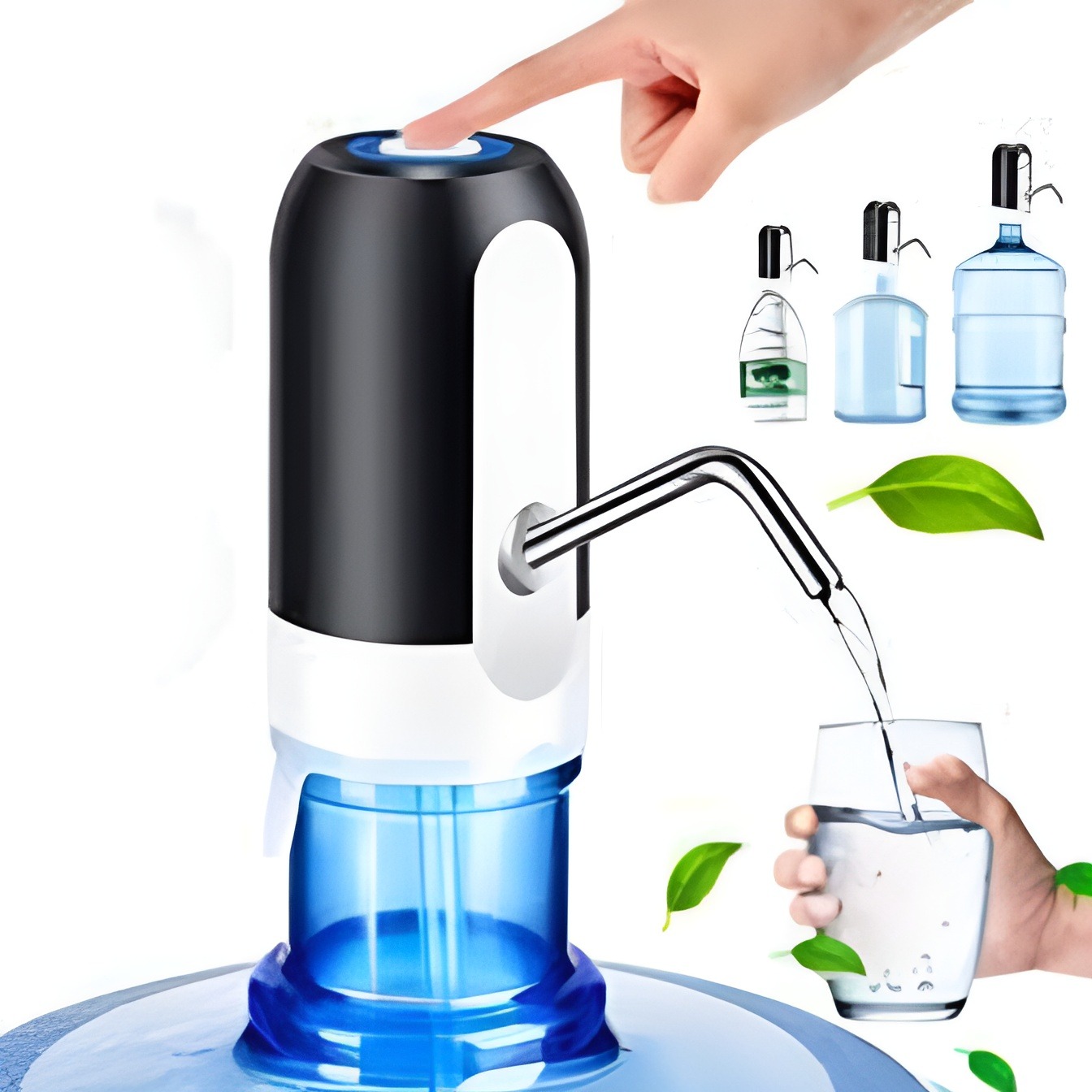Water Bottle Pump Mini Barreled Water Electric Pump USB Charge Automatic Portable Water Dispenser Drink Dispenser