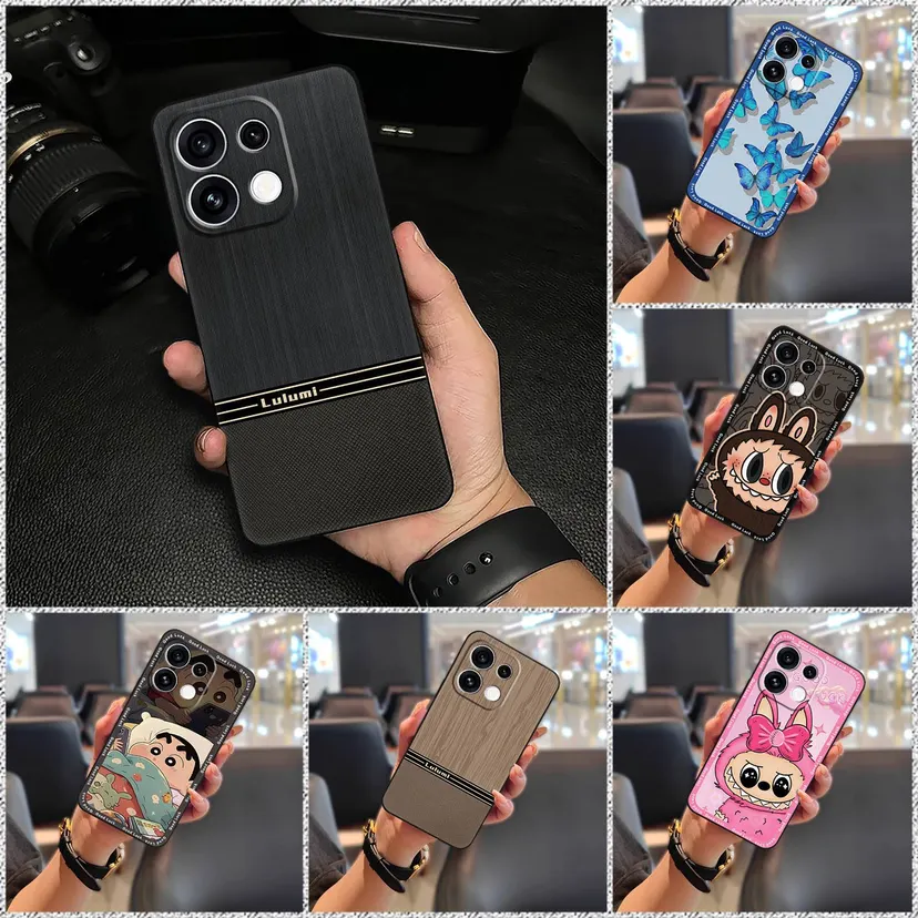 Card slot protective Phone Case For Oppo Reno16 5G Global Graffiti Anti-knock Waterproof Silicone Durable Cute Cartoon