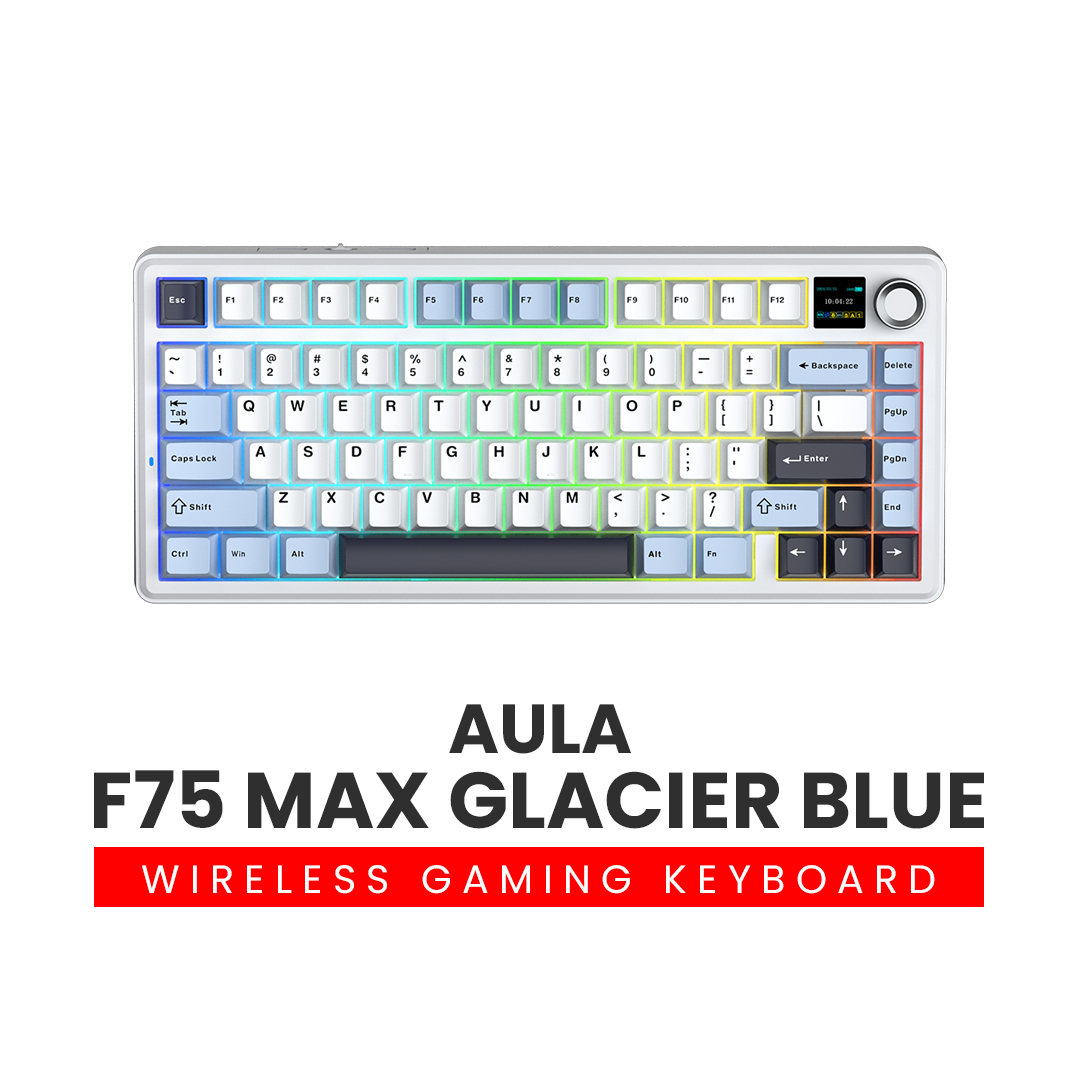 AULA F75 MAX 75% Hot Swappable Wireless Gaming Mechanical Keyboard