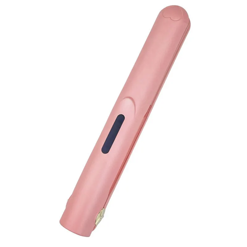 ARELENE Mini Wireless USB Charging Portable Clamp Bangs Curling AndStraightening Dual-Purpose Small Hair Straightener - image 1