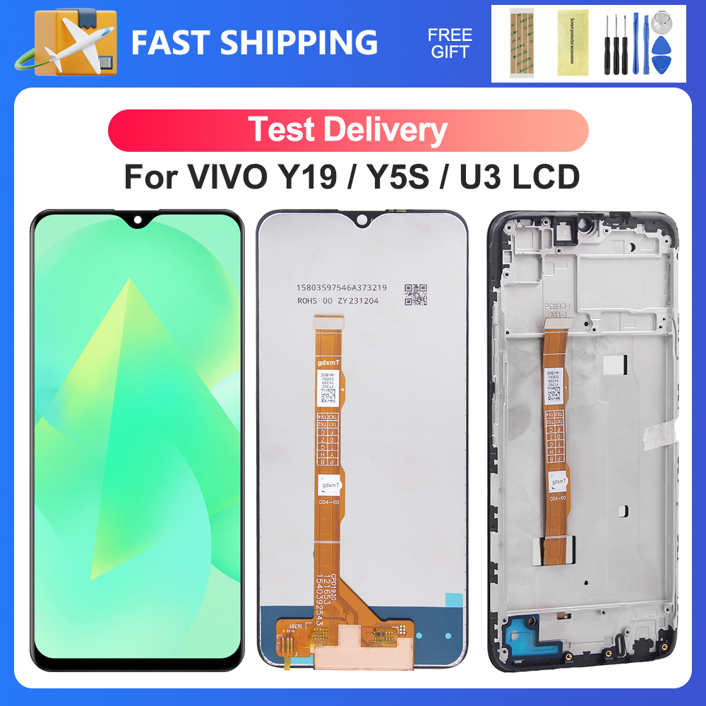 Clearance sale For VIVO Y19 Y5S For vivo U3 6.53''1915 V1934A V1941 LCD Display Touch Screen Digitizer Assembly Replacement