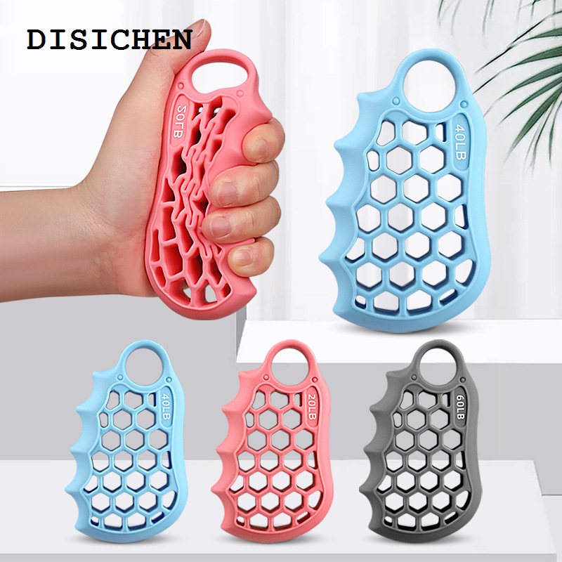 DISICHEN Luxury Hand Grip Finger Strengthener Honeycomb Grip Strength Machine Fitness Training Silicone Palm Hand Training Grip Strength Ring