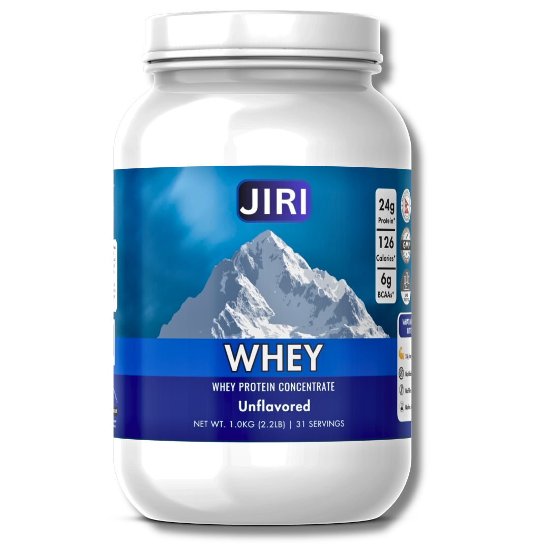 Jiri Nutrition Raw Whey Protein Concentrate, Unflavored 1kg