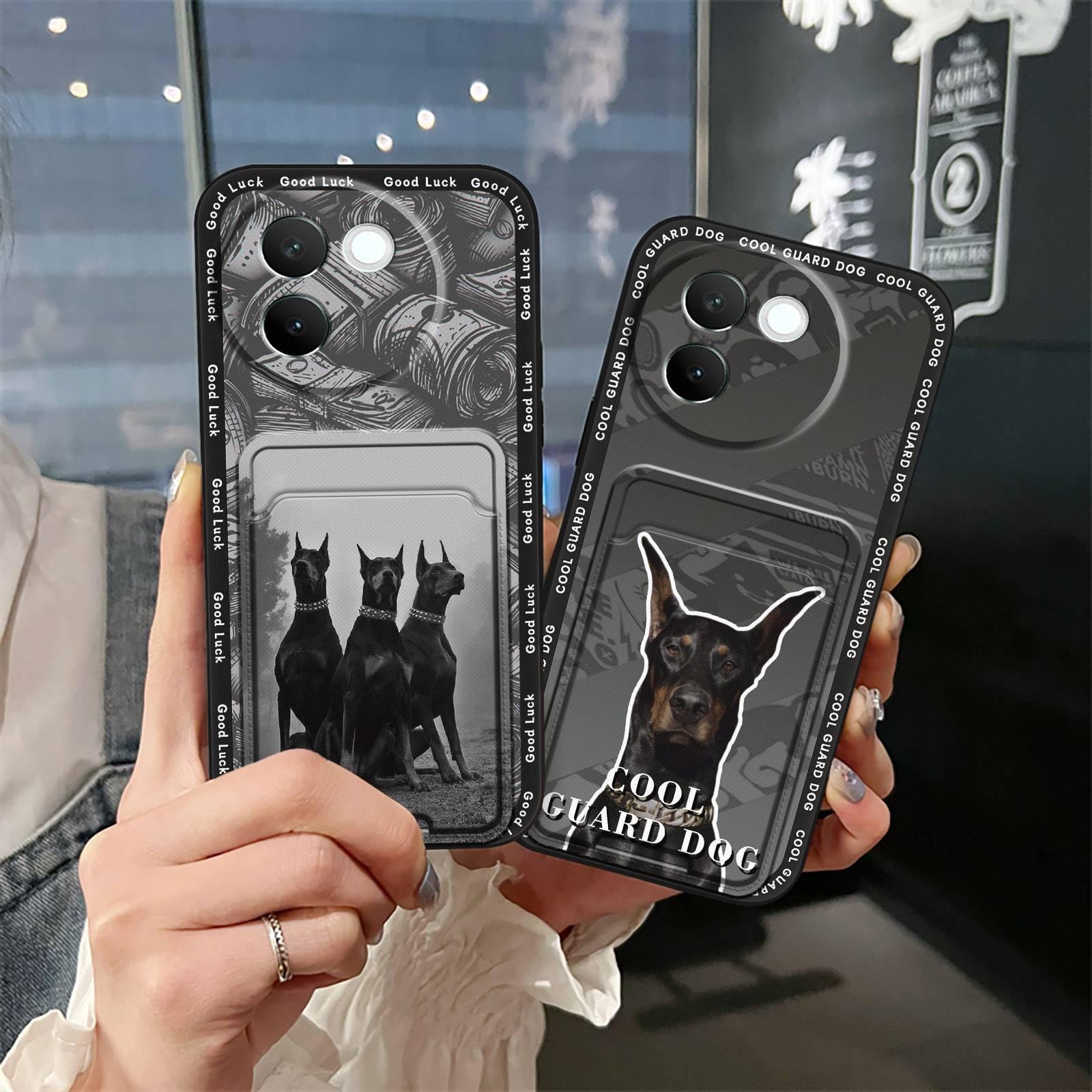Back Cover Fashion Design Phone Case For Samsung Galaxy A53 5G/SM-A536U Shockproof Card bag Full wrap protective TPU