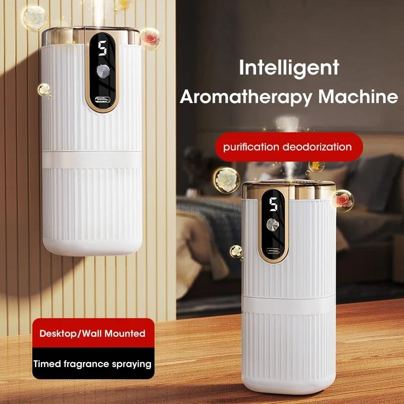 Wall Mounted Aromatherapy Machine 5Gear Essential Oil Aroma Diffuser Ultrasonic Diffuser Aromatherapy Machine Mini Air Purifier