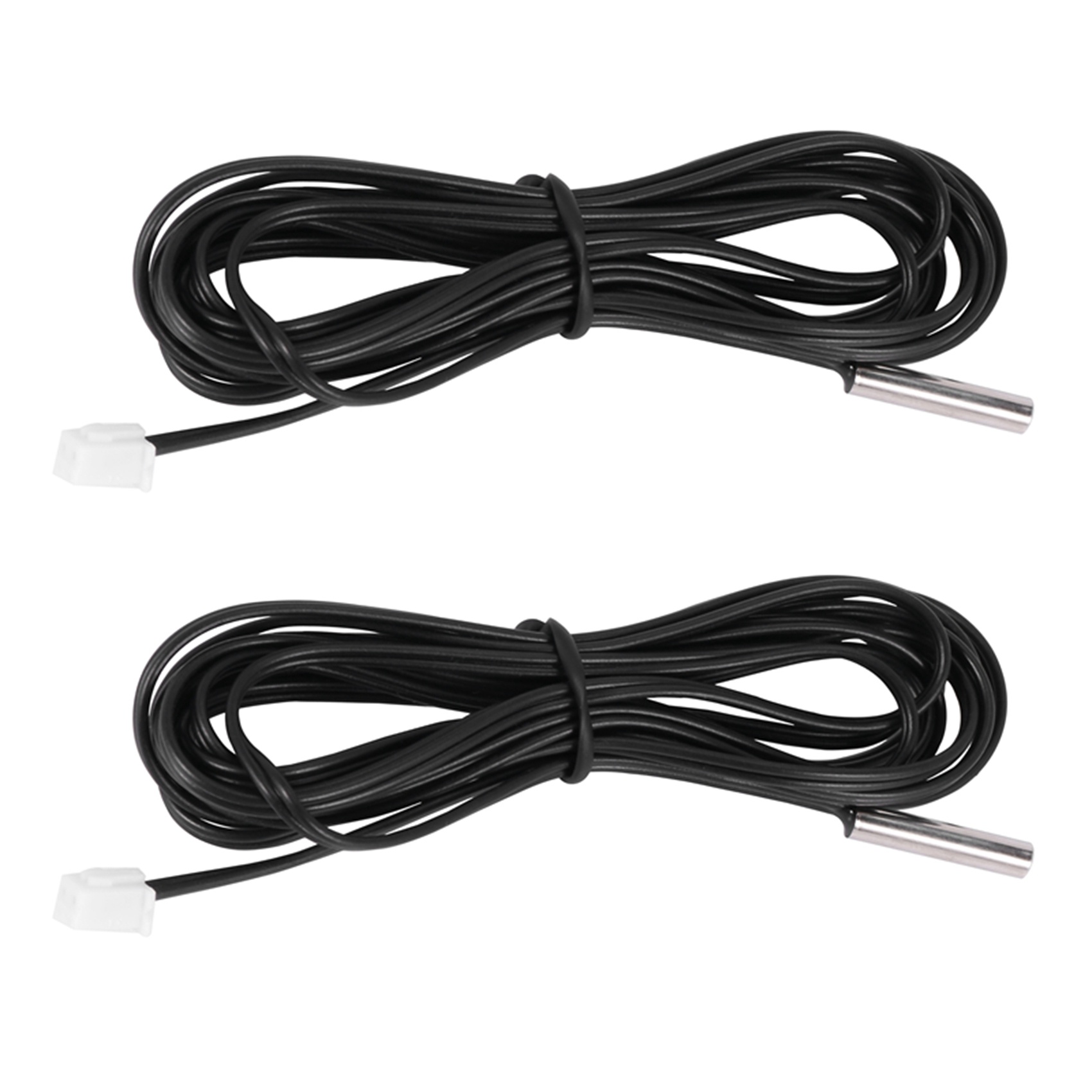 FORIDE 2X 2 m thermistor temperature sensor waterproof probe wire 10 K 1% 3950 black