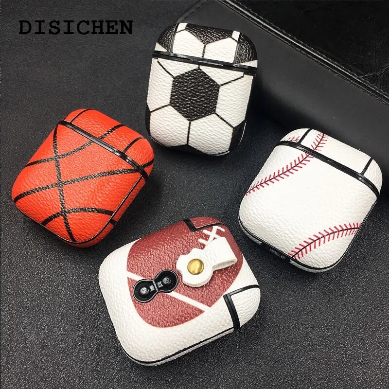 DISICHEN Luxury Unique Basketball Baseball Pattern Earphone Case For Airpods Pro 2 2022 Shockproof Protective Case For Air pods 1 2 3 Hard Cover