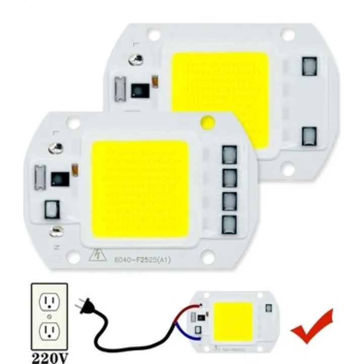 20W LED Light Warm Color High Power Direct AC 220V LED COB Chip With Smart IC Driver, Integrated SMD LED COB