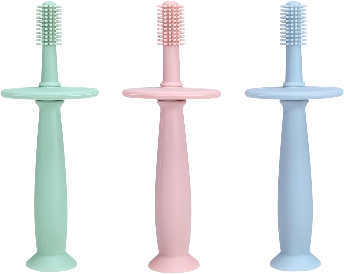 1 Pcs Silicone Baby Toothbrush & Teethers | Oral Cleaner & Teething Toys for Infants 3 Months+