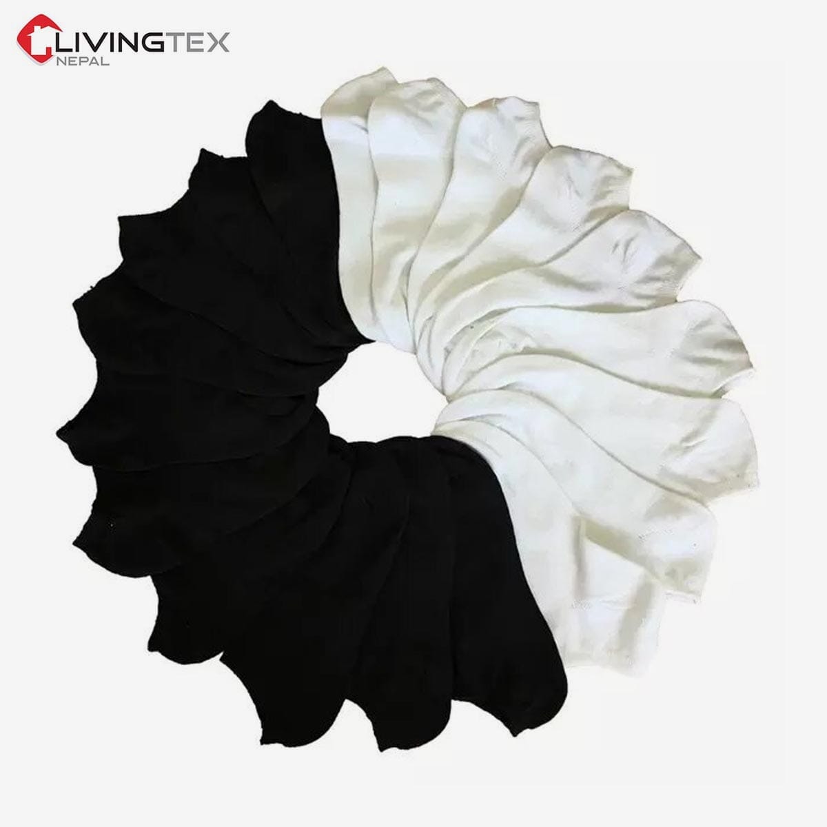 Livingtex 1 Pairs White/Black Winter Socks Super Comfortable_Unisex