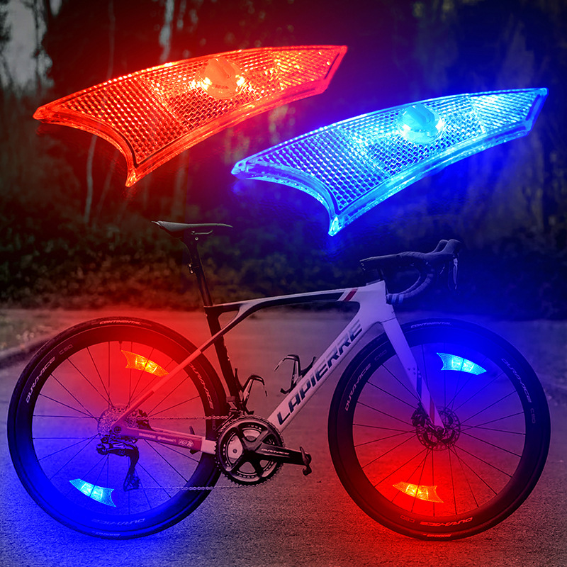 Cross-border e-commerce bicycle spoke lights, mountain bikes, hot wheels, night riding lights, wheel lights, bicycle decorative lights
