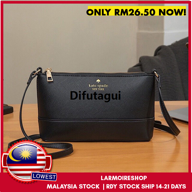 Difutagui Ready Stock Malaysia Kate Spade Classic Bargain price Simple Small Women Sling Bag Handbag