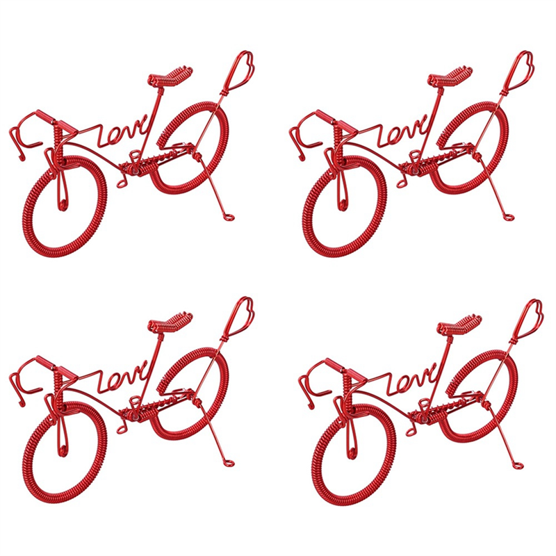 Metal Bike Model Decorative Metal Bicycle Decor Iron Bicycle Retro Classic Bicycle Model Figurine Home Tabletop Decoration Ornaments