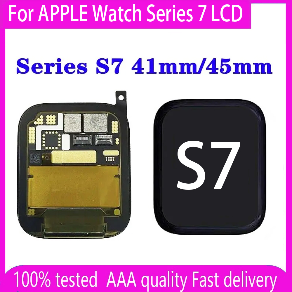 HOT OLED For APPLE Watch Series 7 LCD Display Touch Screen Display Digitizer Assembly Replace For iWatch S7 Display 41mm 45mm