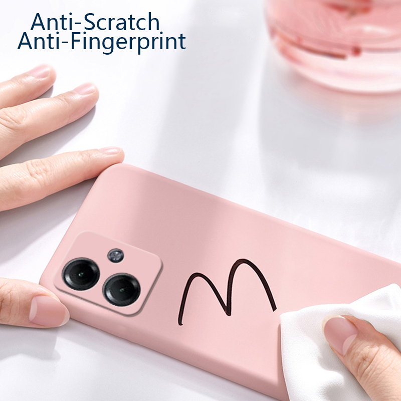 Sroof For Motorola Moto G14 Liquid Silicone Macaron Candy Color TPU Falling and shockproof Soft Phone Case Shell Protector Back Cover