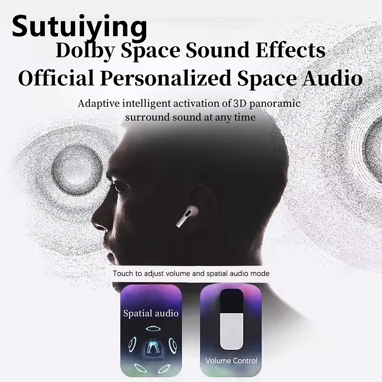 Sutuiying NEW Air Pro 6 TWS Wireless Bluetooth Earphones Mini Intelligent 2025 New Noise Reduction Earbuds Headset For Xiaomi Android iPhone 2025